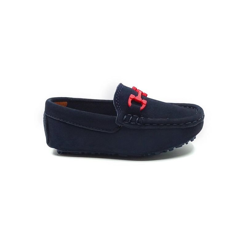 PAPOS - Mocasines para Niños Ethan Azul y Rojo - Apaches Niños PAPOS - Azul