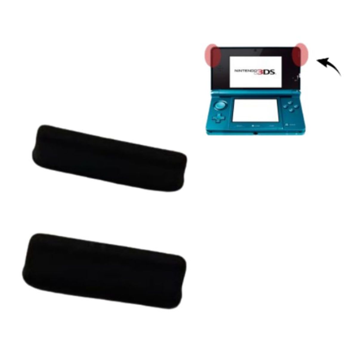GENERICO - 2x silicona Tapón Protector Pantalla para Nintendo DS Lite.