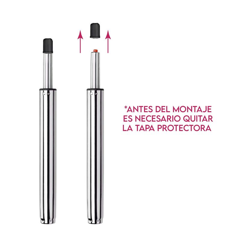 DIMATEX LEON - Silla Bar Butaco Alta Giratoria Barra Bar Cocina Refsantana Rojo