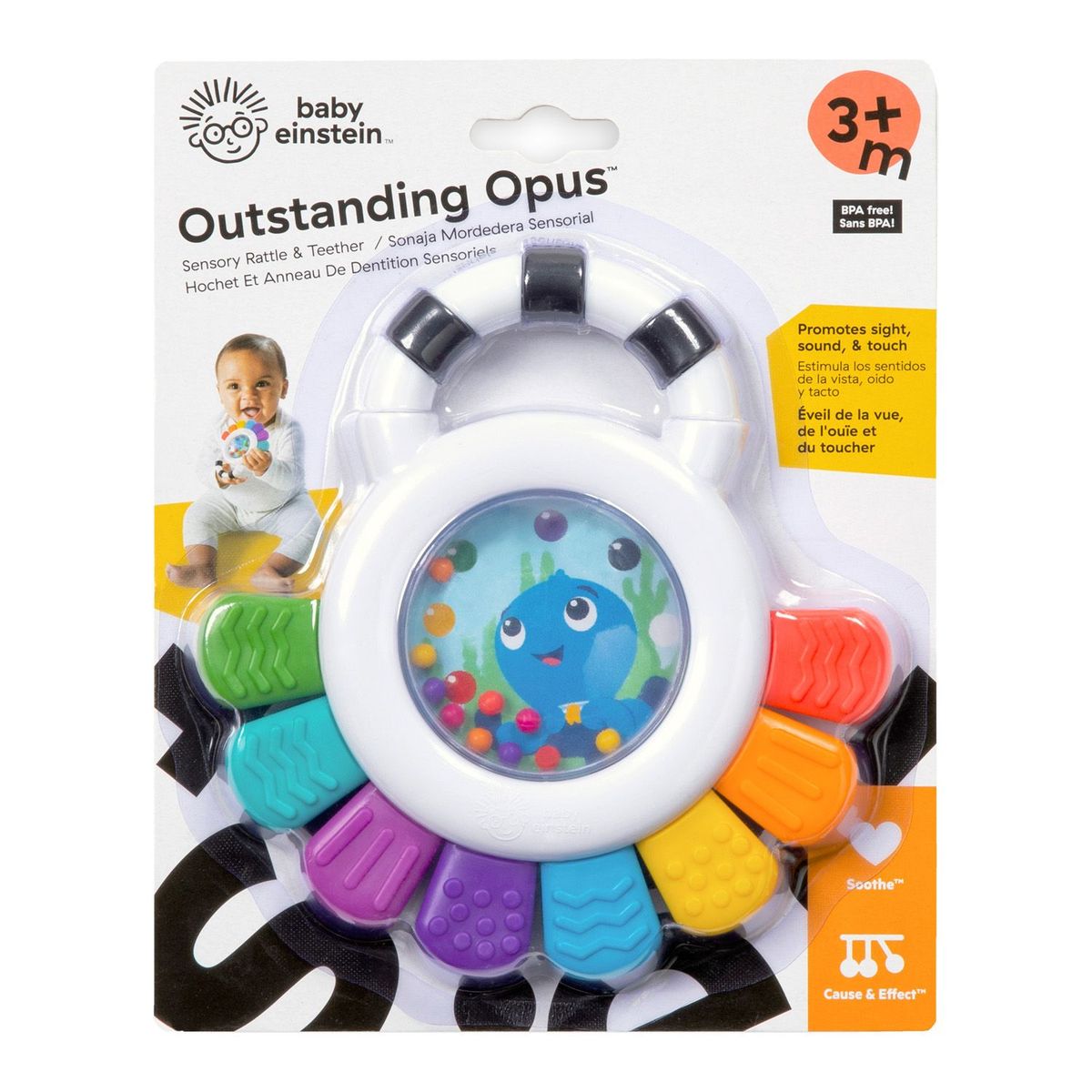 BABY EINSTEIN - Pulpo Sonajero Act Bebe Multicolor Baby Einstein 12490