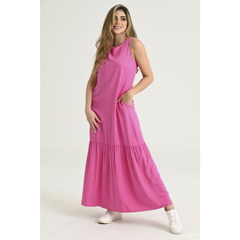 RAGGED - Vestido monaco Fucsia Ragged