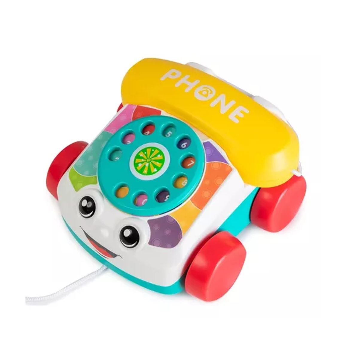KIDSHOP - Telefono Didactico Cuerda Ruedas J-9146-T Amarillo