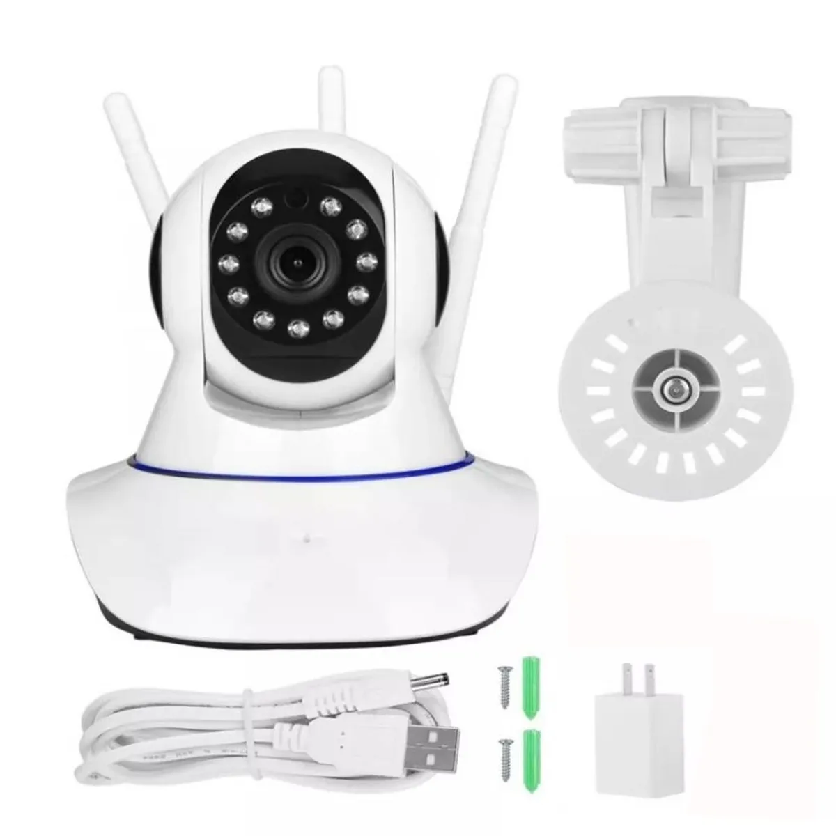 ONE PIXEL - Cámara De Seguridad Robótica 1080P Hd 3 Antenas ONE PIXEL