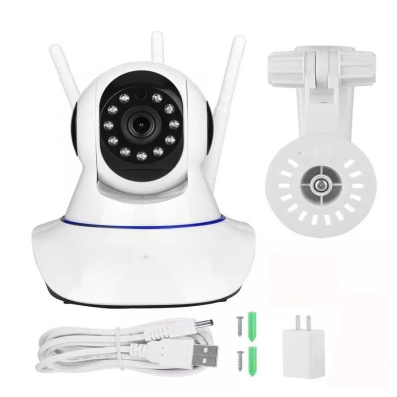 ONE PIXEL - Cámara De Seguridad Robótica 1080P Hd 3 Antenas ONE PIXEL