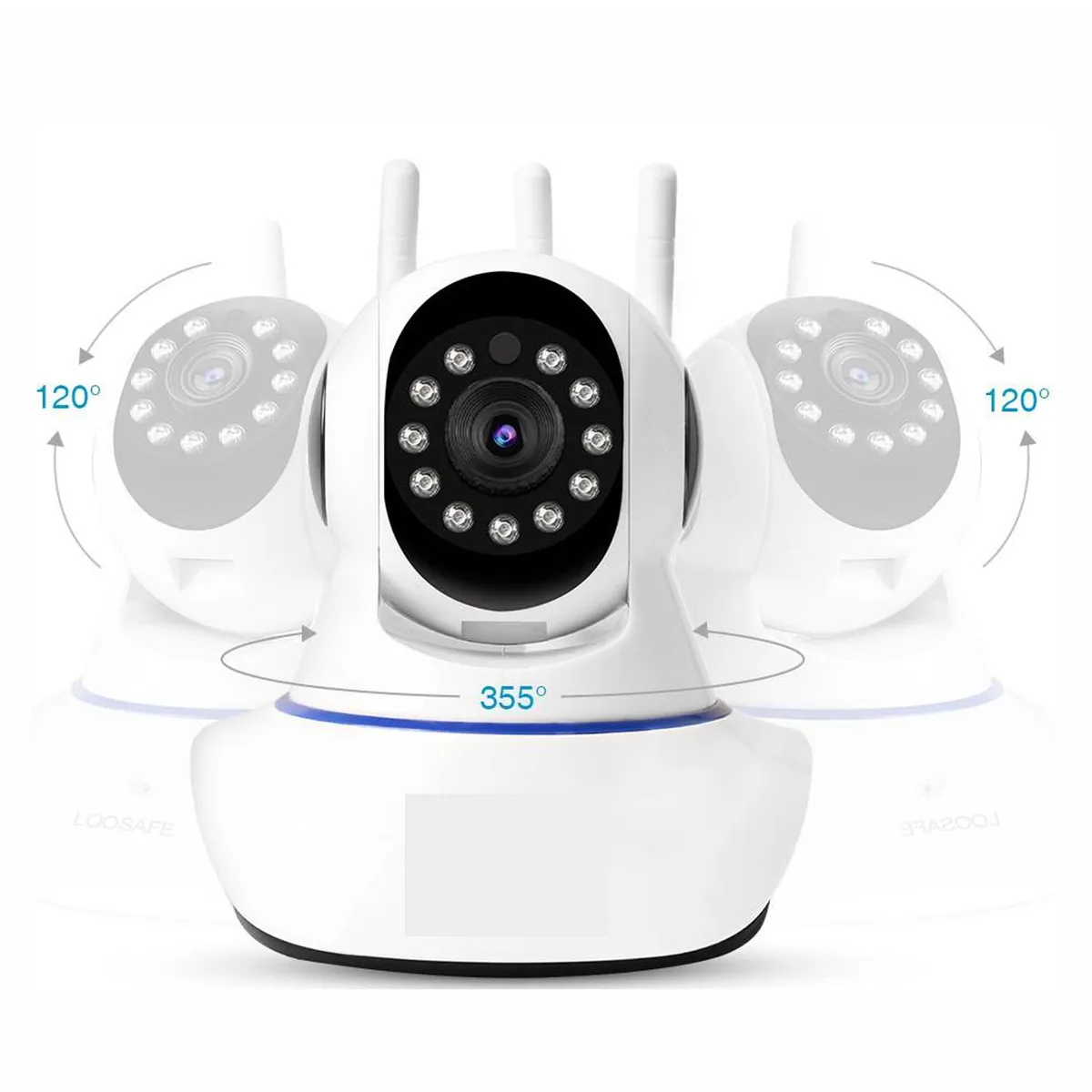 ONE PIXEL - Cámara De Seguridad Robótica 1080P Hd 3 Antenas ONE PIXEL