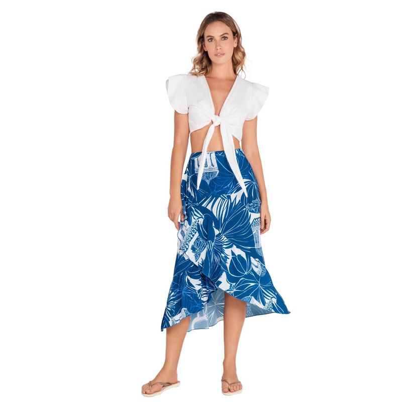 FIORY - FALDA LARGA AZUL FIORY F097