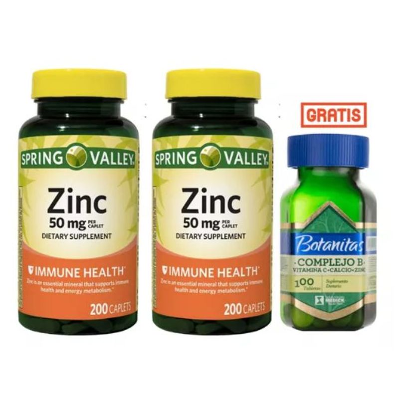 LABORATORIOS MEDICK - Zinc 50mg Spring Valley  Obseq