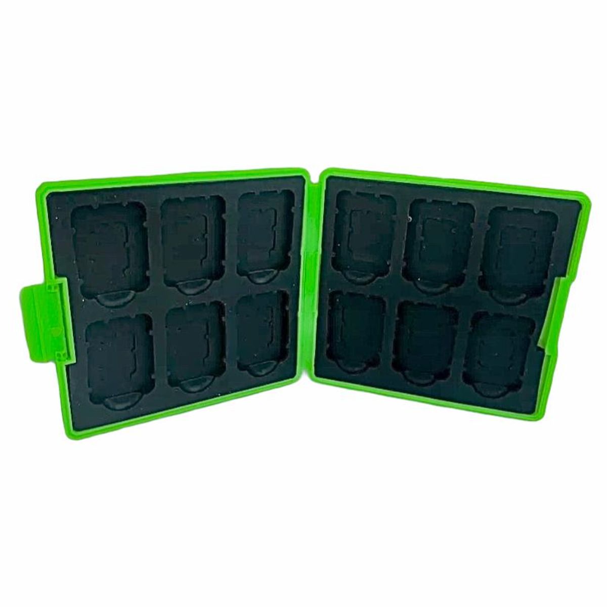 GENERICO - Portajuegos / Holder De L Verde Para Switch (caben 12 Juegos)