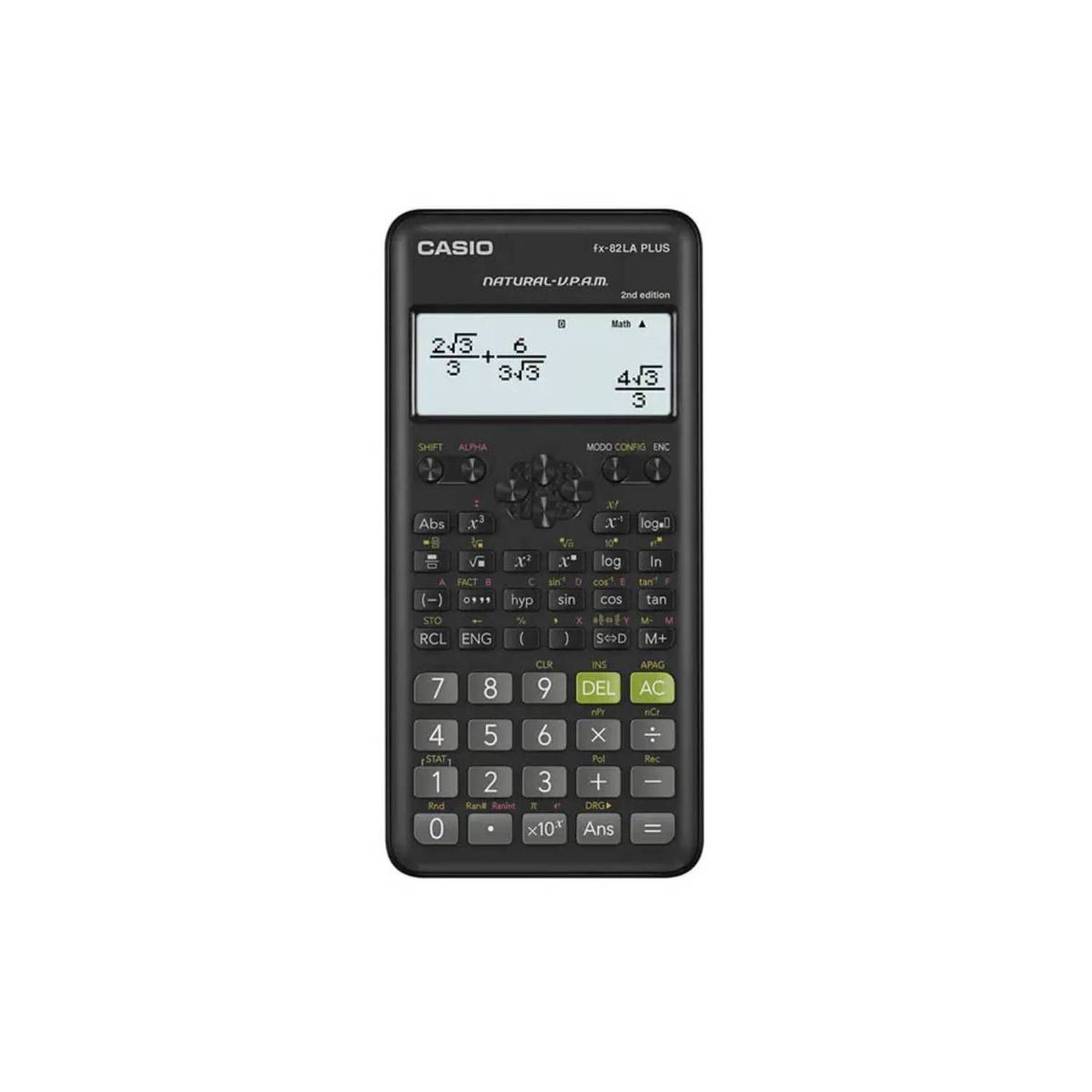 CASIO - Calculadora Cientifica Casio FX-82LA PLUS 2da Negra