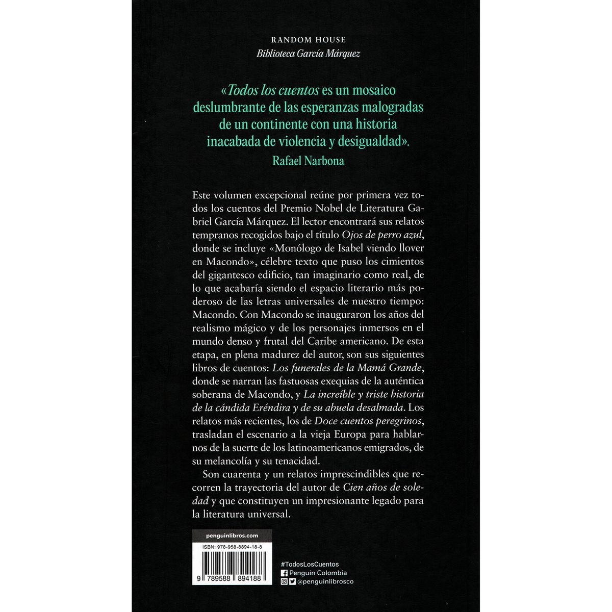 PENGUIN RANDOM HOUSE - Todos Los Cuentos. Gabriel García Márquez