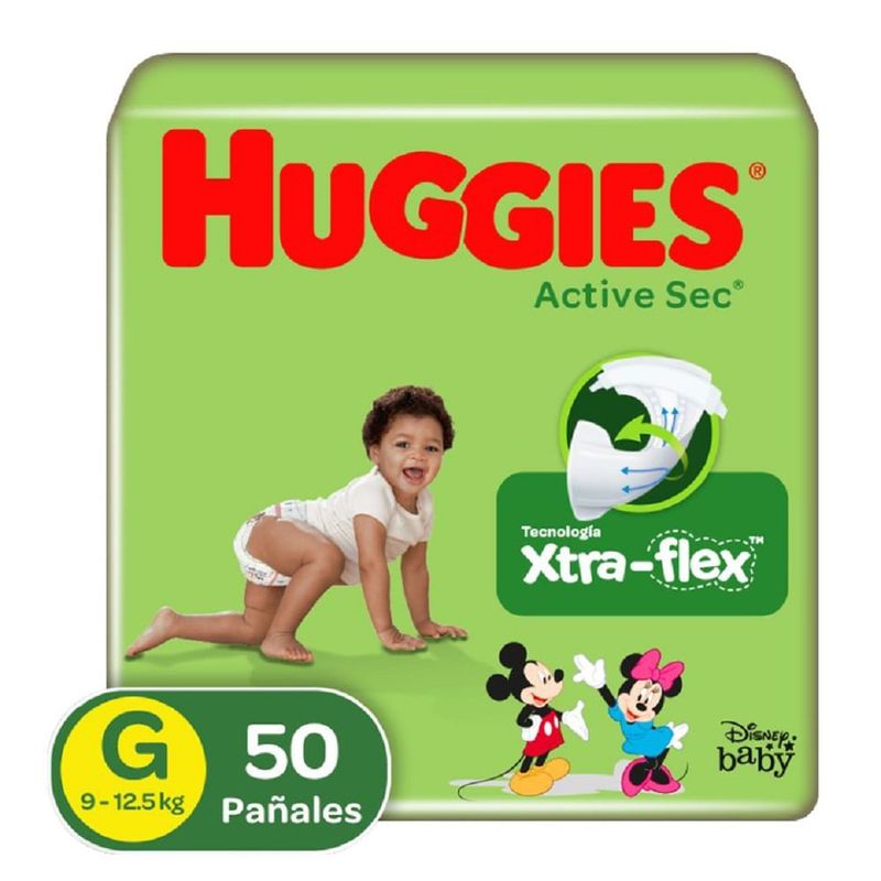HUGGIES - Pañales Huggies Active Sec Etapa 3/G X 50Und