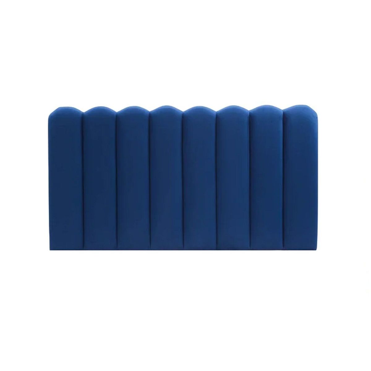 BANZAY - Cabecero Paneles Curvos Cama Queen - Azul Rey