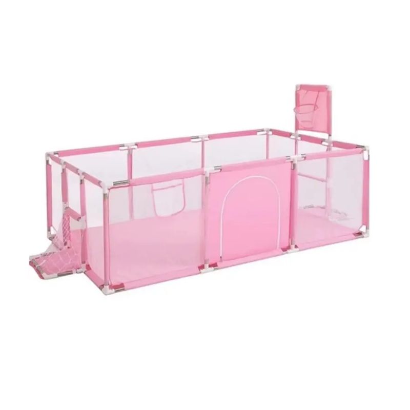 KIDSHOP - Parque Infantil Corral De Juegos Bebes Con Cancha Rosa