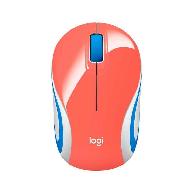 LOGITECH - Mouse Mini Logitech M187 Coral Wireless Usb Color Coral