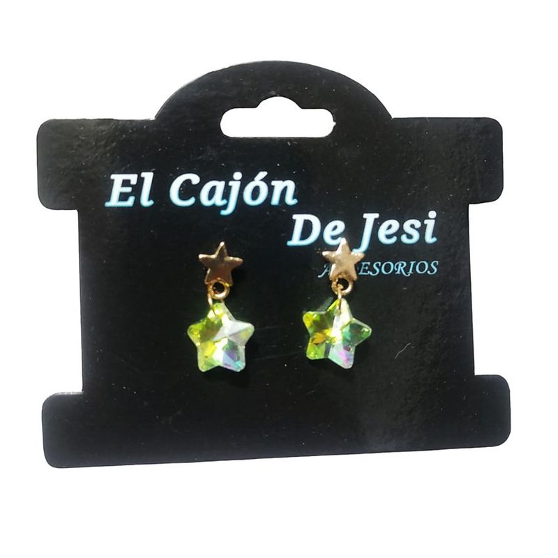 VANIDADES COLLECTIONS - Aretes Estrellas Tornasol Dorados Aretes Para Mujer De Moda