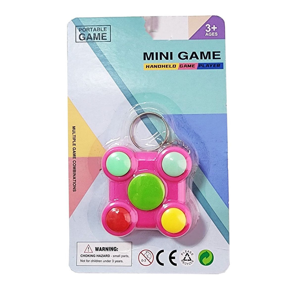 DAYOSHOP - Juego De Memoria Luz Y Sonido Cuadrado Llavero  Bateria