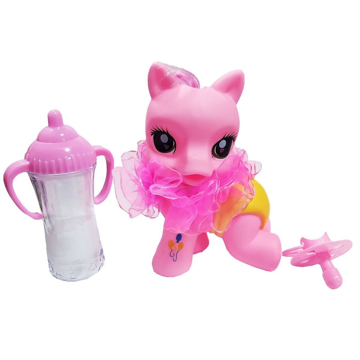 DAYOSHOP - Unicornio Pony Bebe Chupo Tetero Juguete Niñas Interactivo