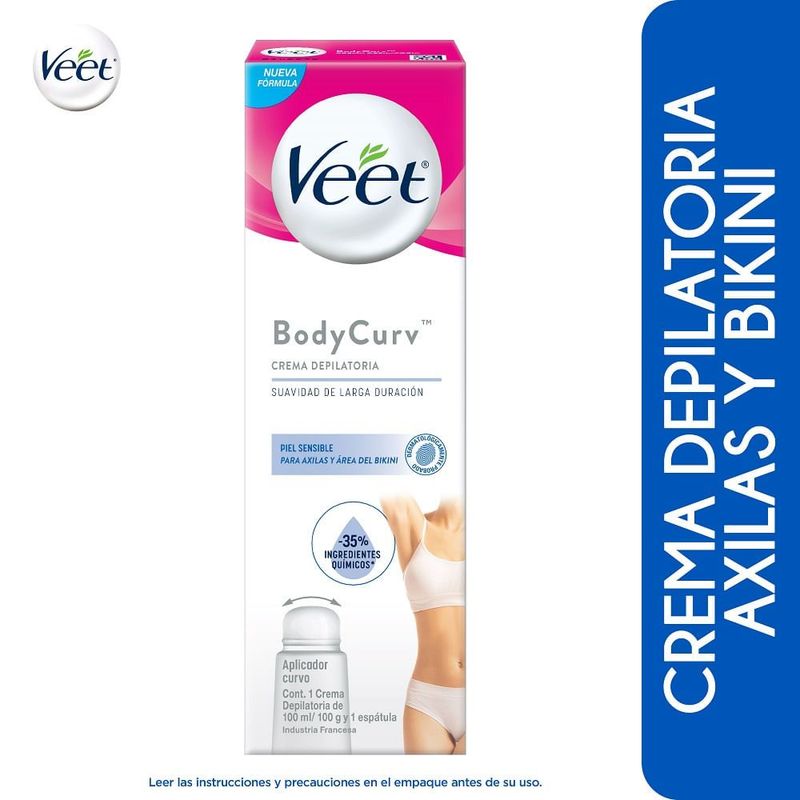 VEET - Crema Depilatoria Veet Bodycurv Piel Sensible X 100ml
