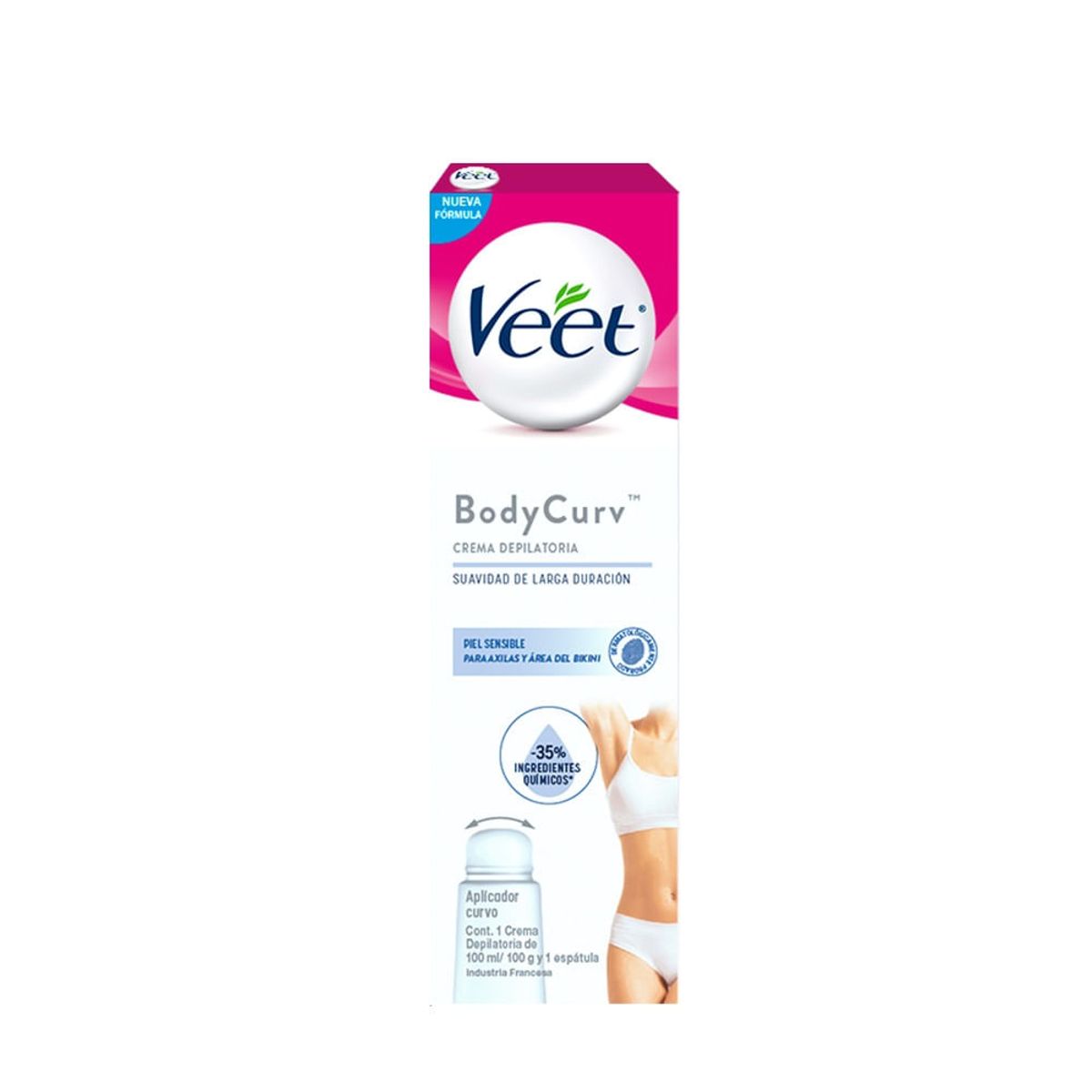VEET - Crema Depilatoria Veet Bodycurv Piel Sensible X 100ml
