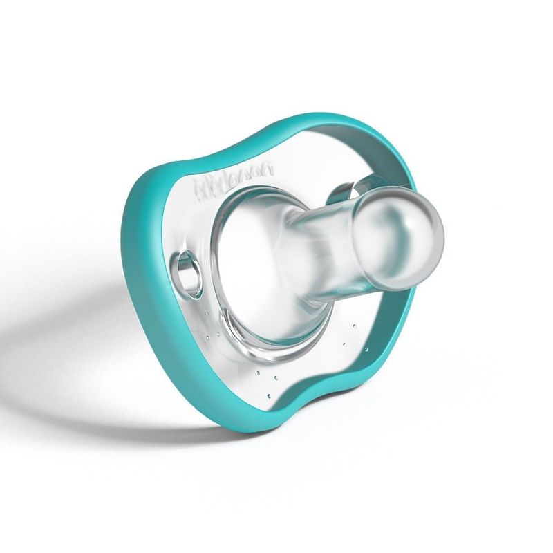 GENERICO - Chupo Nanobebe Flexy Silicona Verde Azul 3Meses X 2Und