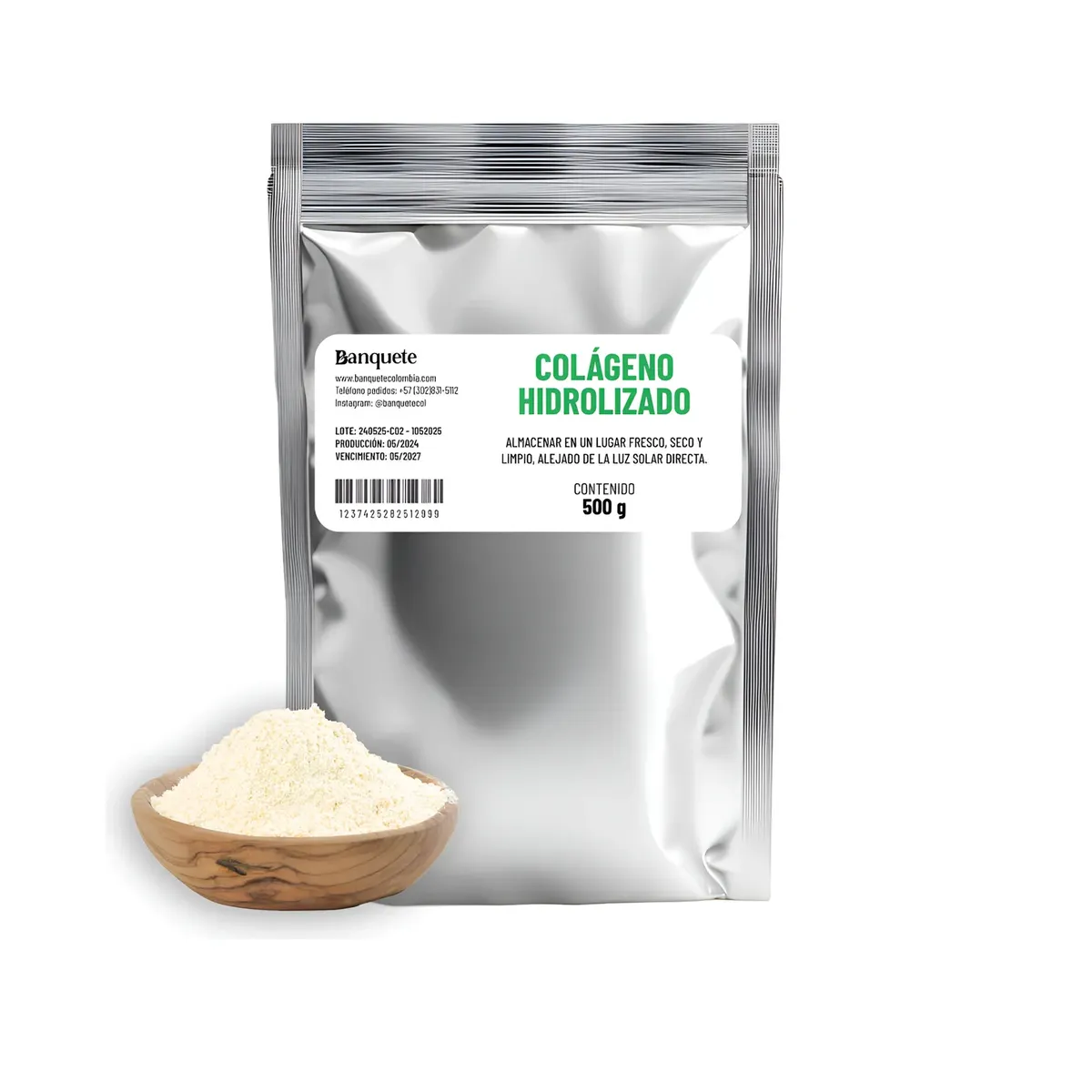 GENERICO - Colageno Hidrolizado 100 Puro 500gr