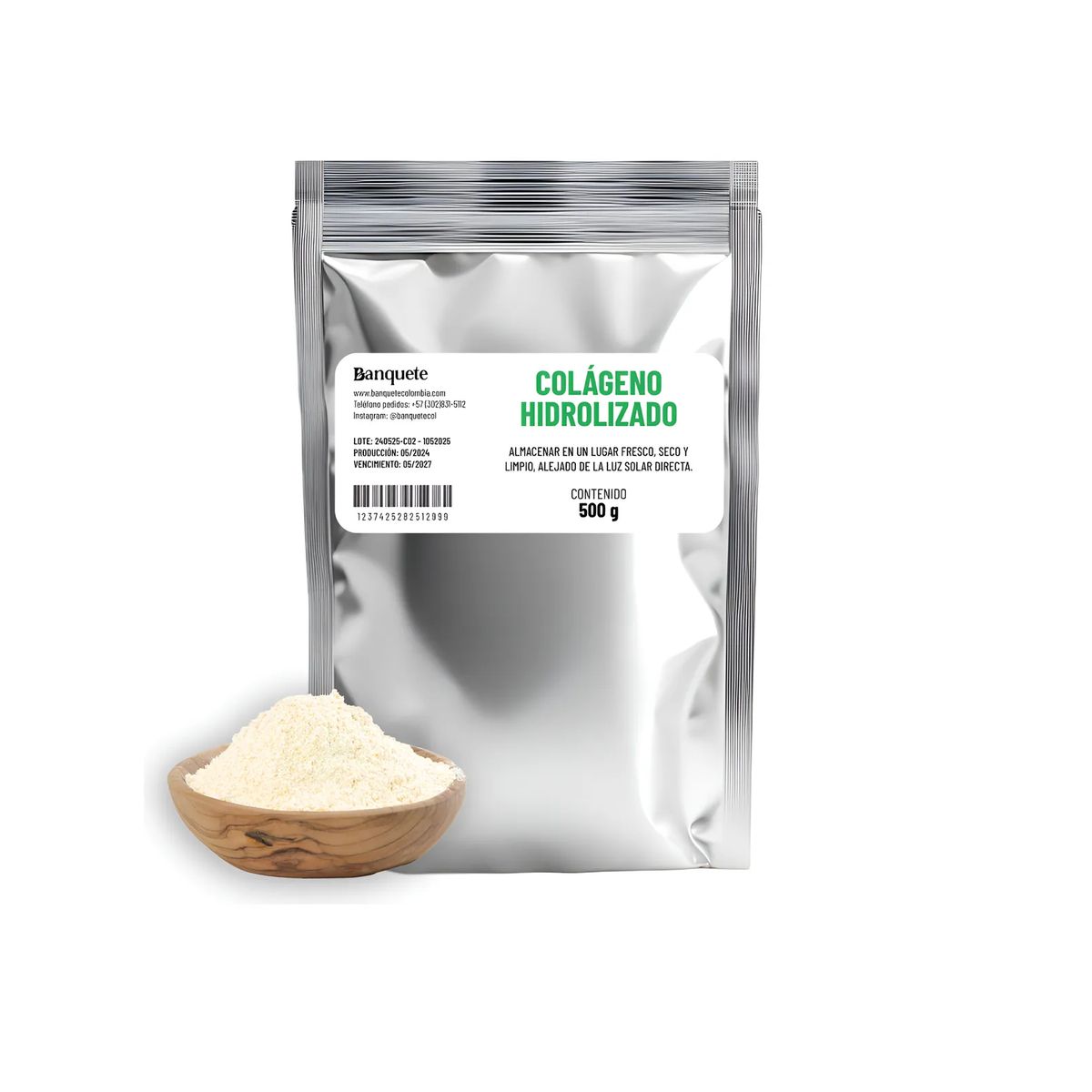 GENERICO - Colageno Hidrolizado 100 Puro 500gr