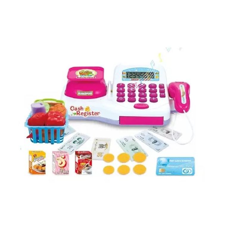 KIDSHOP - Caja Registradora De Juguete Supermercado Accesorios CK-564