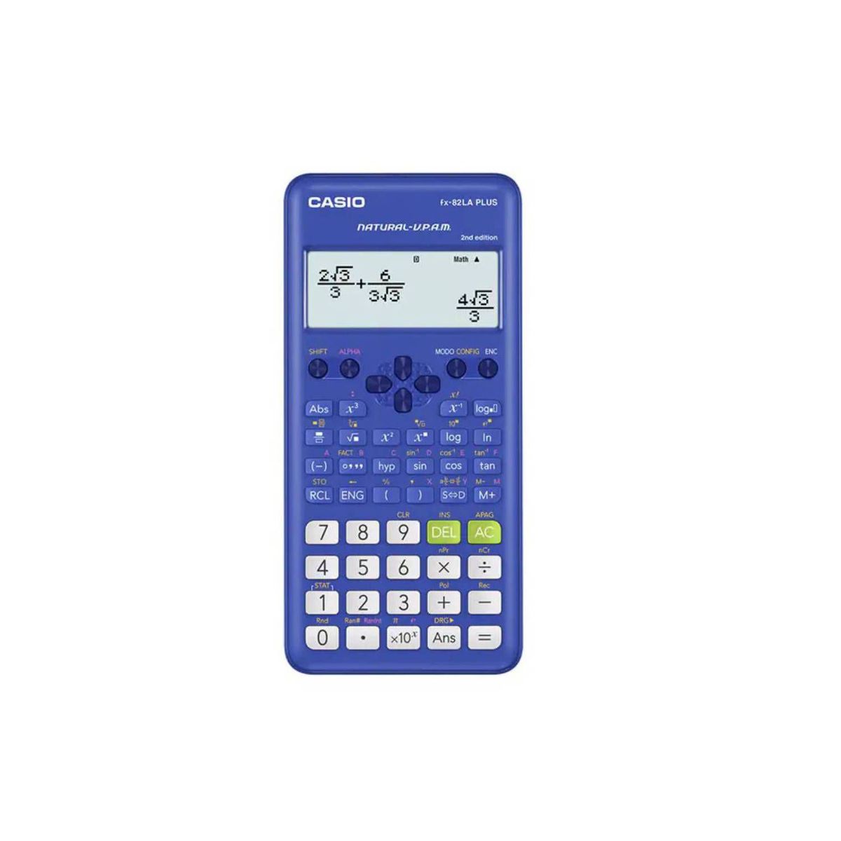 CASIO - Calculadora Científica Casio Fx-82la Plus 252 Funciones Azul