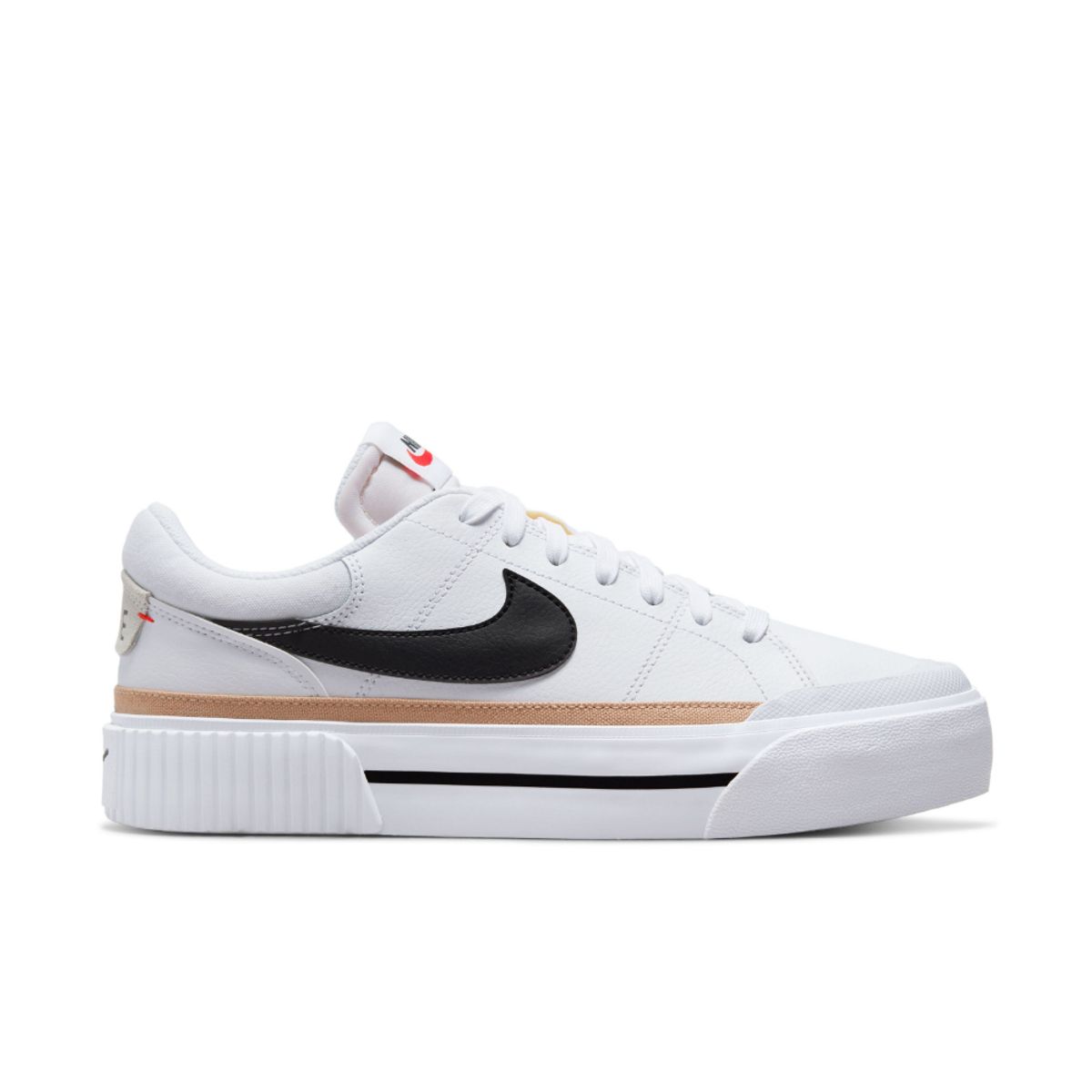 NIKE - Tenis Nike Court Legacy Lift Mujer-Blanco/Negro