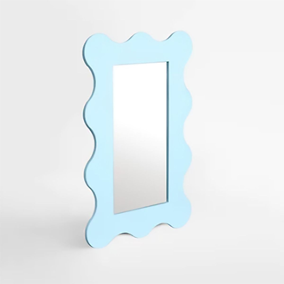 DE CASA - Espejo Ondulado Positivo - Azul - 41 x 61 cm.