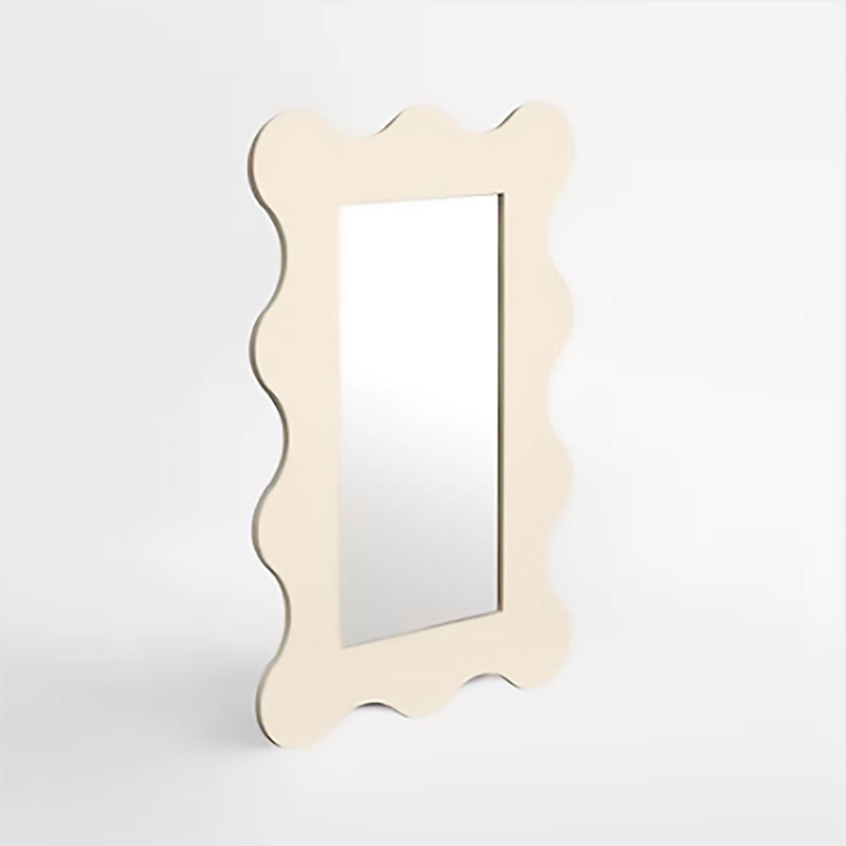 DE CASA - Espejo Ondulado Positivo - Crema - 41 x 61 cm.