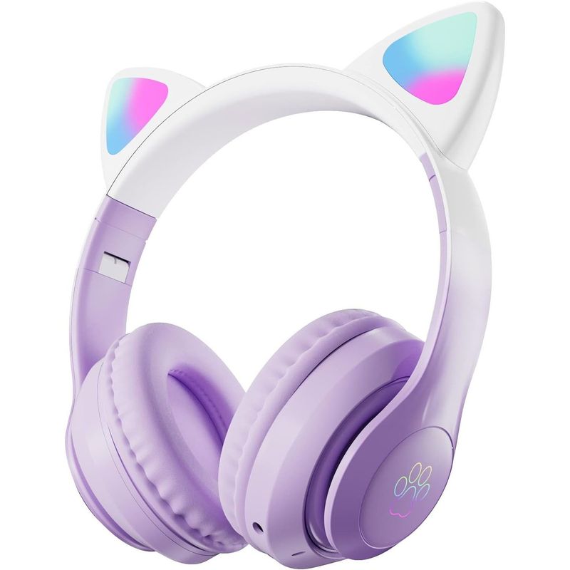 ONE PIXEL - Diadema Audífonos Orejas De Gato Ergonómica Portátil