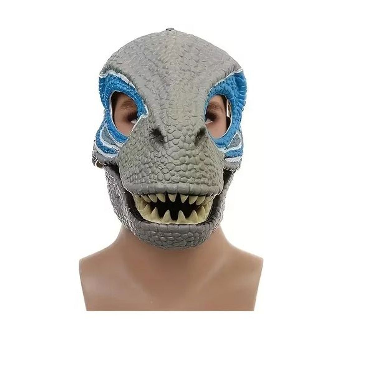 KIDSHOP - Mascara De Velociraptor Dinosaurio Azul Latex X-1266