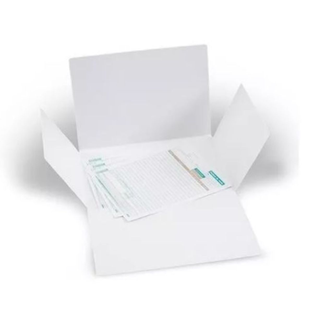 GENERICO - Carpeta 4 Aletas Blanca En Propalcote - Paquete X 50 Unds