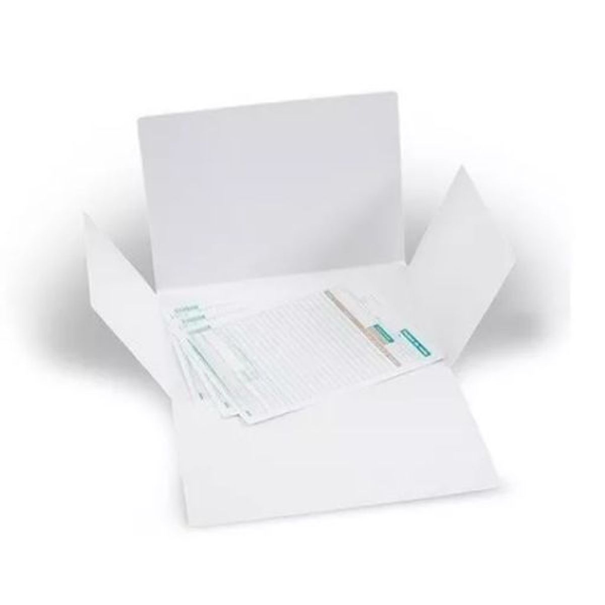 GENERICO - Carpeta 4 Aletas Blanca En Propalcote - Paquete X 50 Unds.