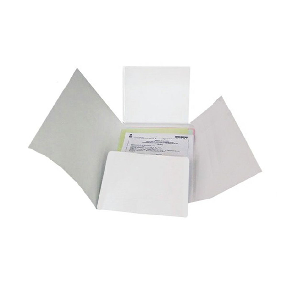 GENERICO - Carpeta 4 Aletas Blanca En Propalcote - Paquete X 50 Unds.