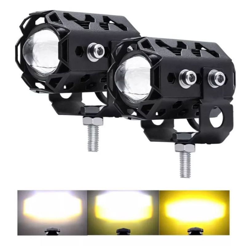 SHEN HUANG - Exploradoras Para Moto Alta Potencia 10.000lm 3 Tonos Switch
