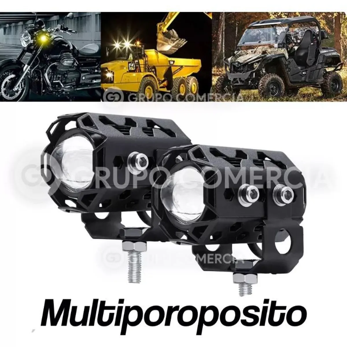 SHEN HUANG - Exploradoras Para Moto Alta Potencia 10.000lm 3 Tonos Switch