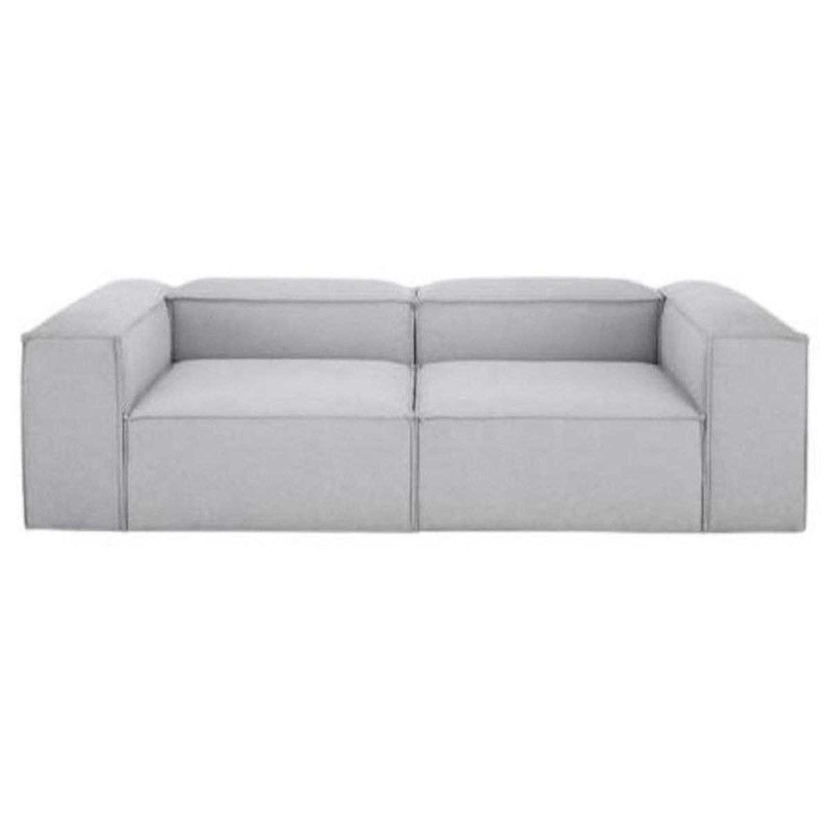 DELUXE FURNITURE - Sofá Gomez 2 puestos Gris tela anti fluidos 200x80x70