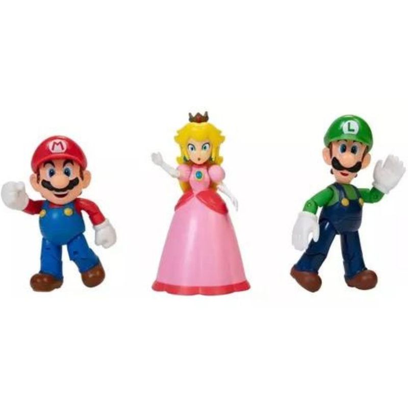 NINTENDO - Figuras Set Diorama Super Mario Bros X3 Mario Luigi Y Peach