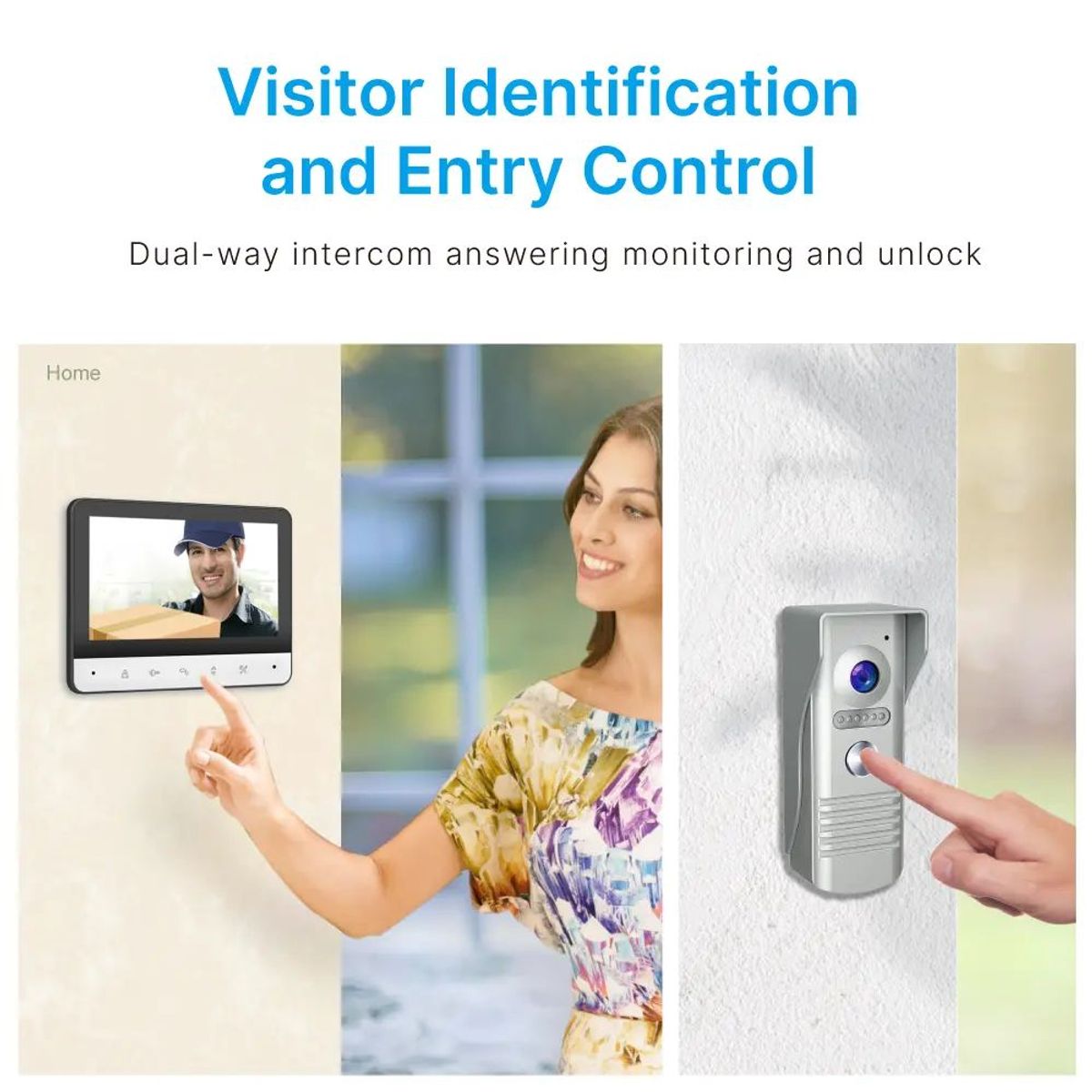 GENERICO - Timbre Inteligente Video Portero Visión Nocturna Pantalla 7