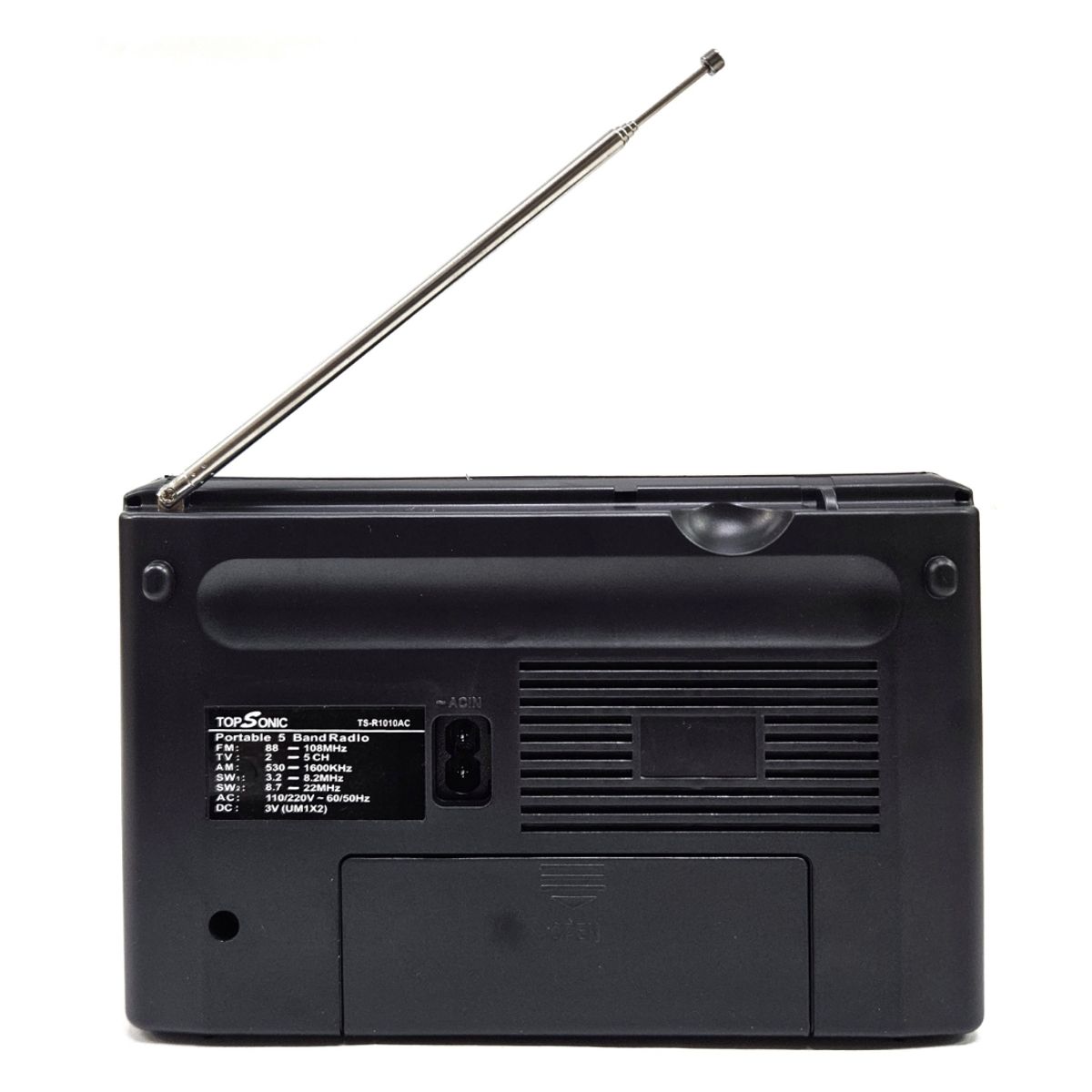 GENERICO - Radio Análogo Am Fm Sw1 Sw2 4 Bandas De Pilas Y Corriente Eléctrica