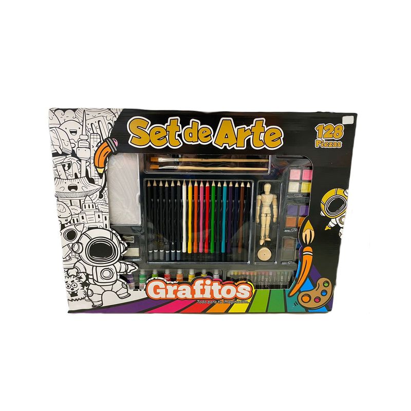 GARABATOS - Set De Arte x128 Pcs Grafitos