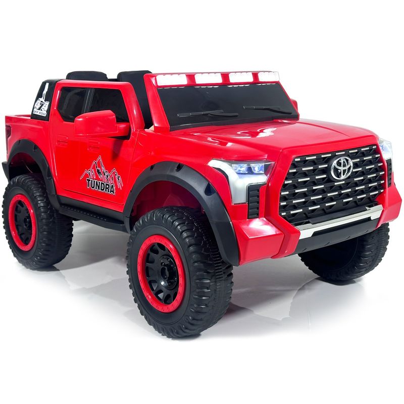 TOYOTA - Carro Toyota 4x4 Electrico 12v Llanta Caucho Control - Rojo