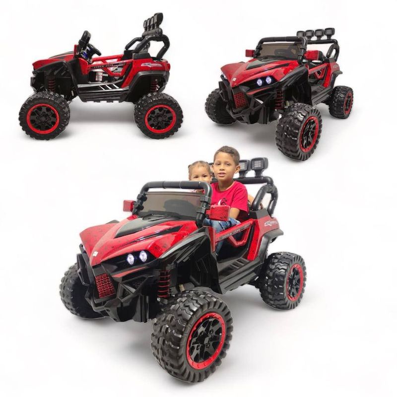 BEBESUNITA - Carro Eléctrico Niño 4X4 Ll/Gomas USB C/Remoto 1 a 8 Años