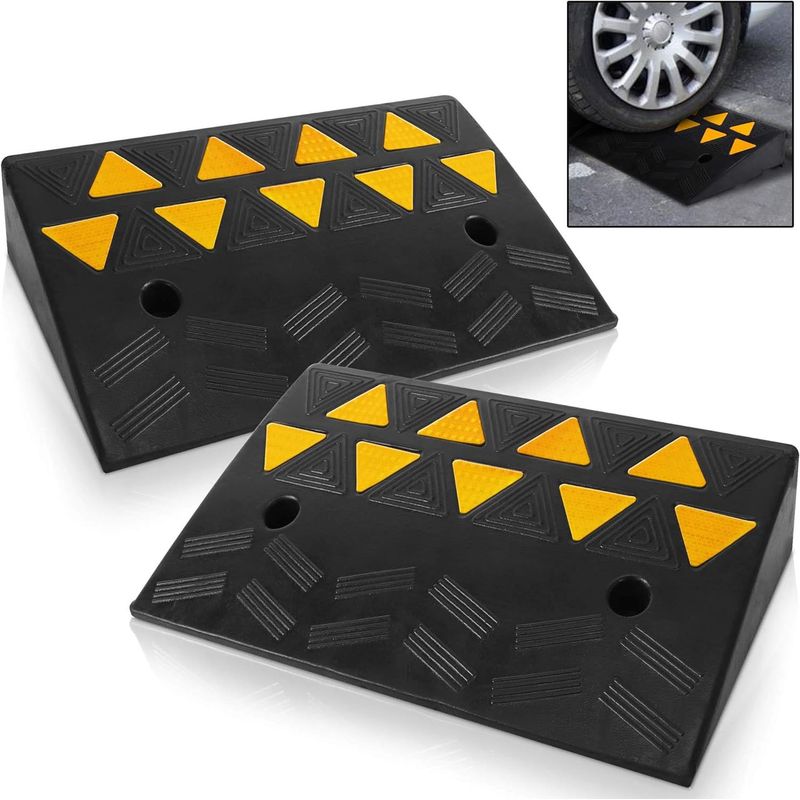 PYLE - Rampas de acera para automóviles/camiones PCRBDR45