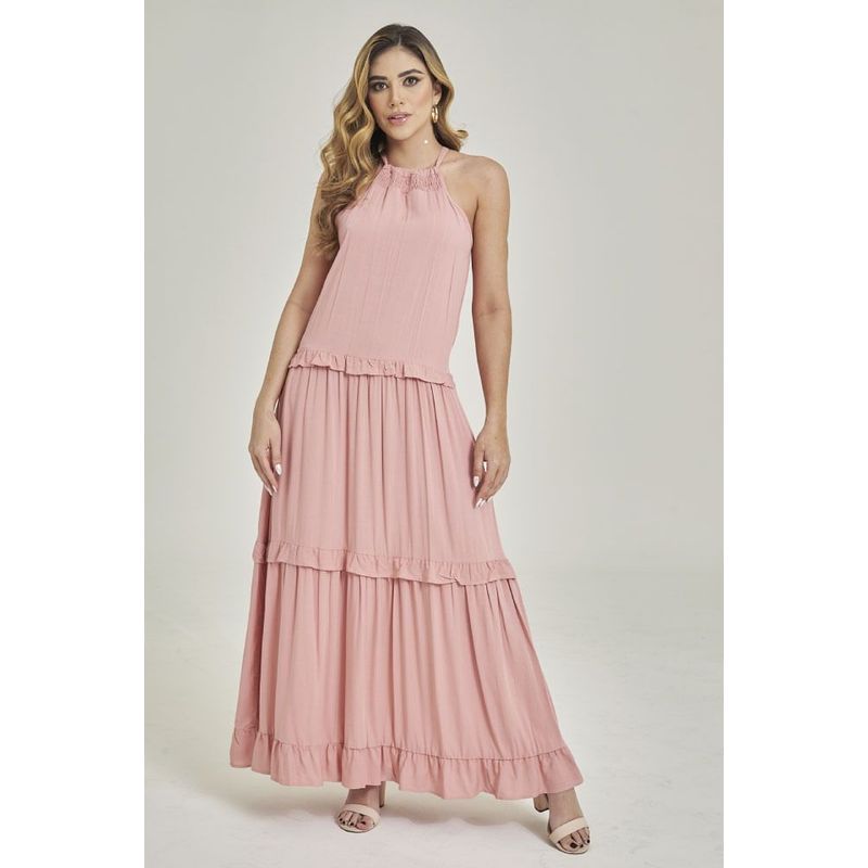 RAGGED - Vestido sahara Rosado oscuro Ragged
