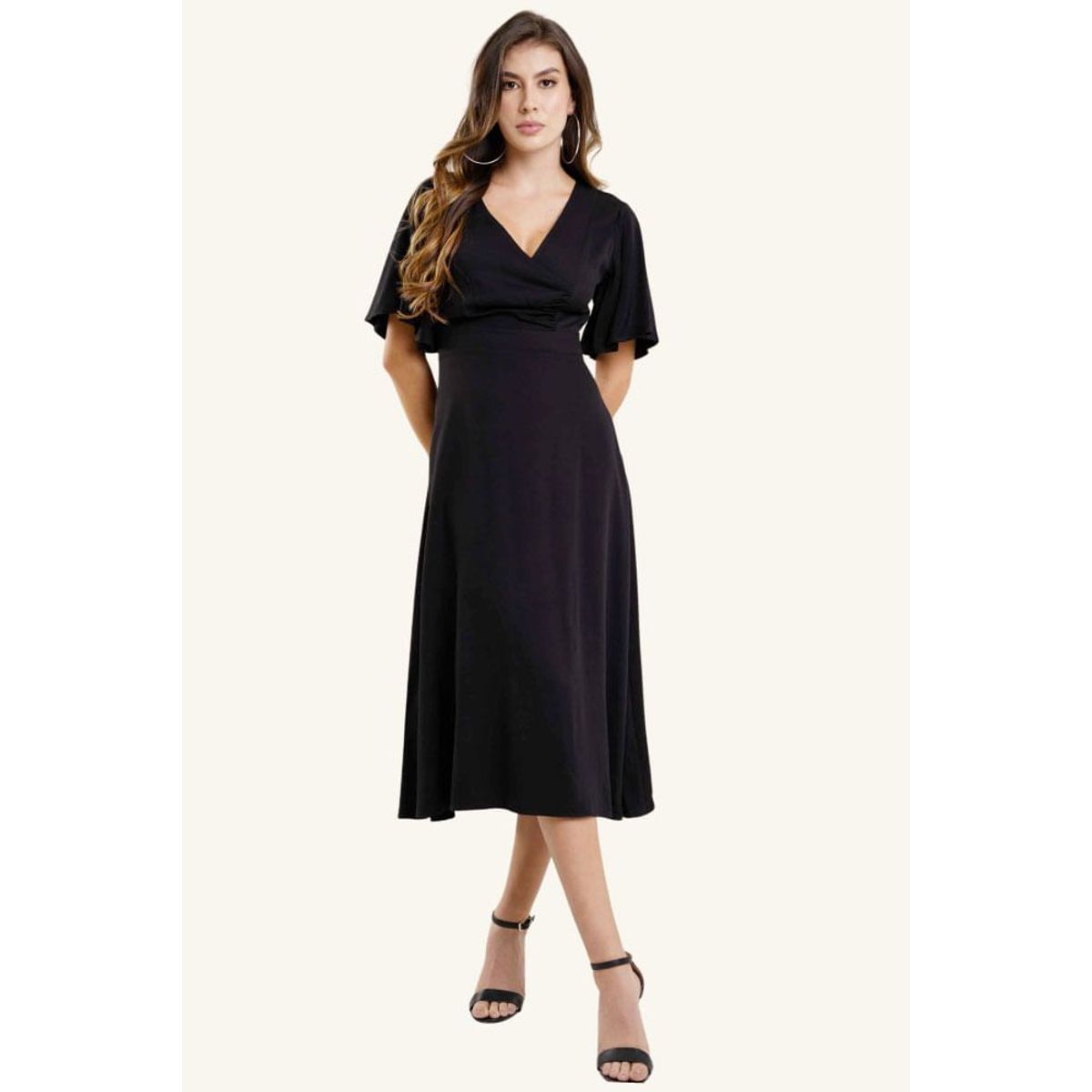 RAGGED - Vestido kayetana Negro Ragged