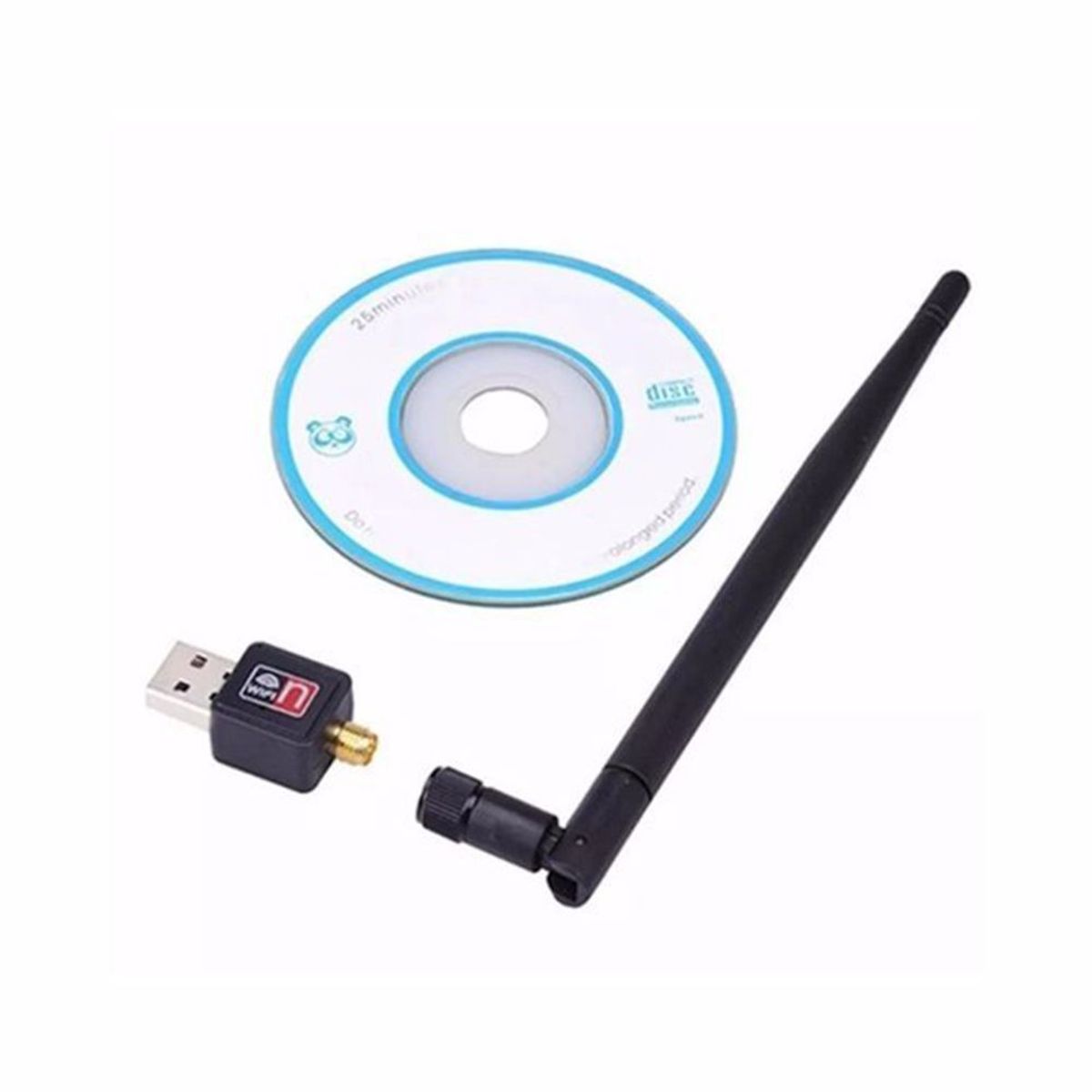 GENERICO - Antena Wifi Adaptador Usb 600mbps Antena 802INN Para PC