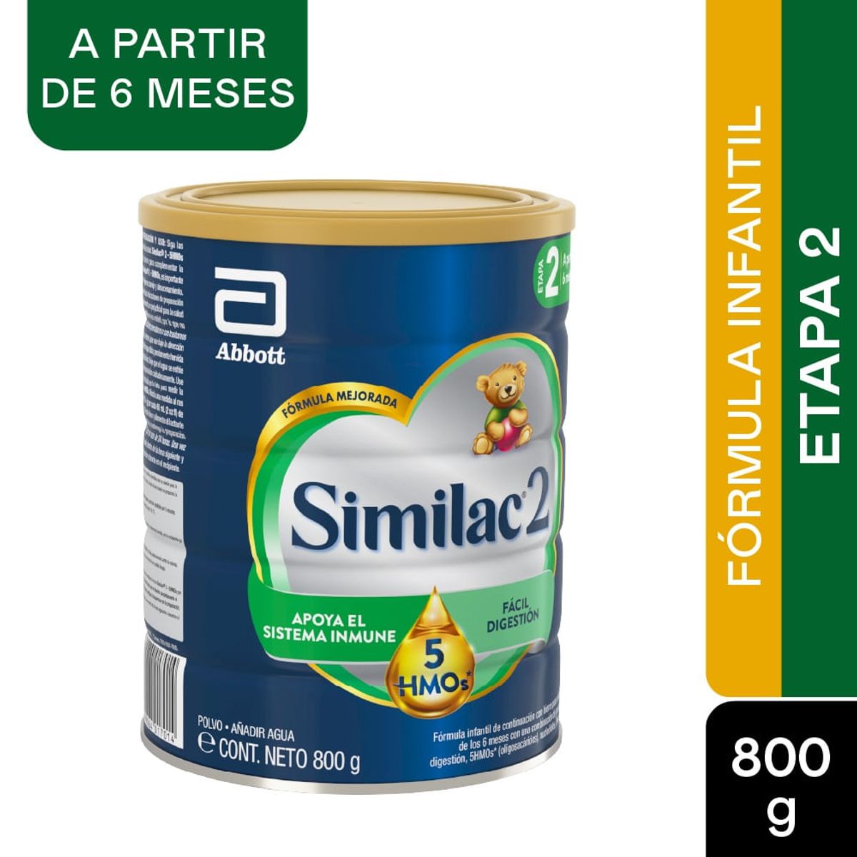 SIMILAC - Formula Infantil Similac 2 5 Hmos Etapa 2 6-24m X 800g